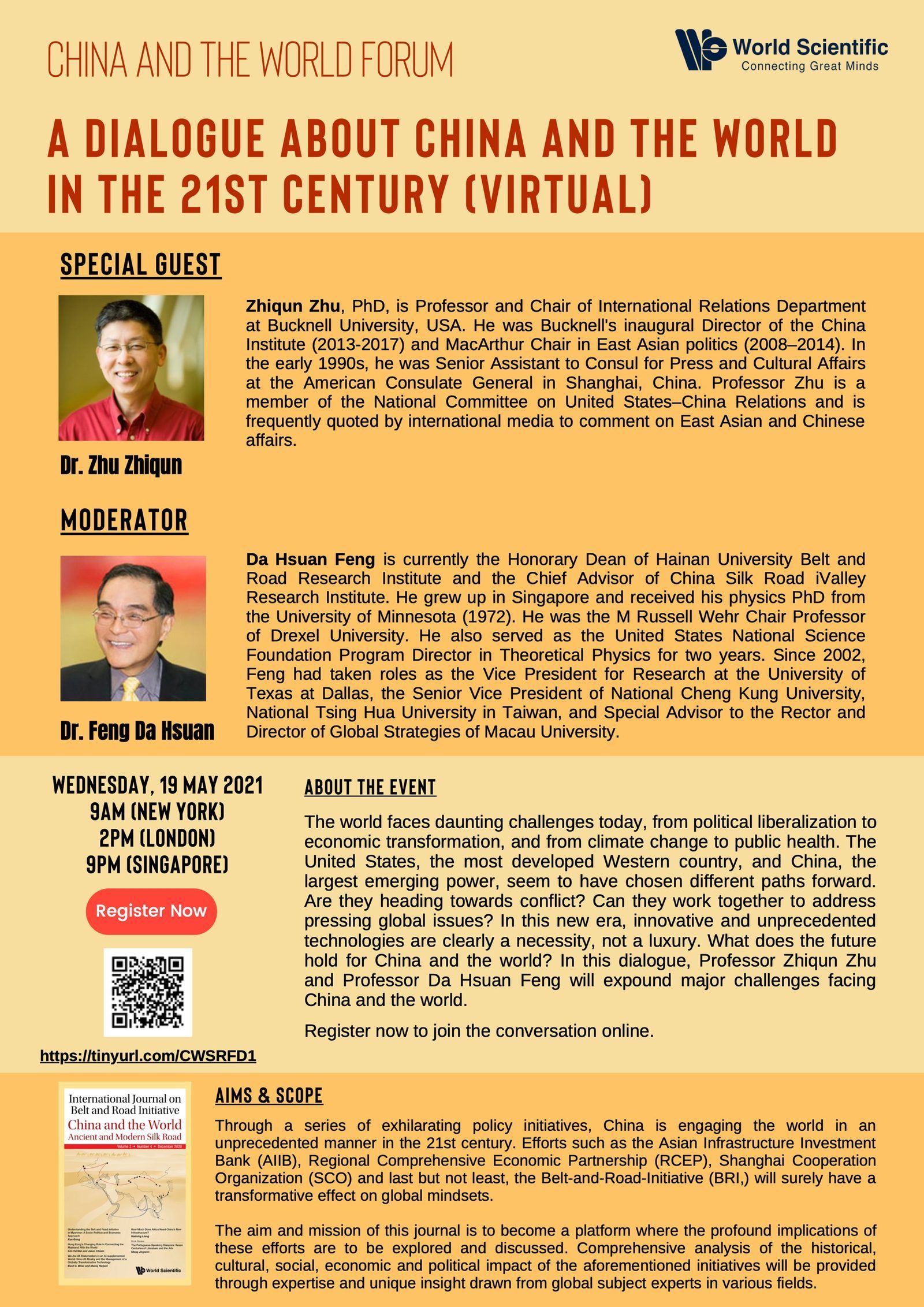 A Dialogue About China and the World in the 21st Century (Virtual)